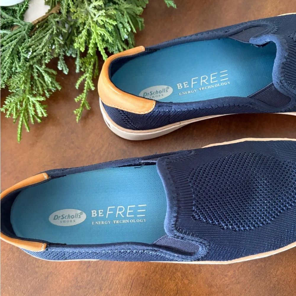 Dr. Scholl's Navy Slip-On Sneakers - Picture 3 of 4